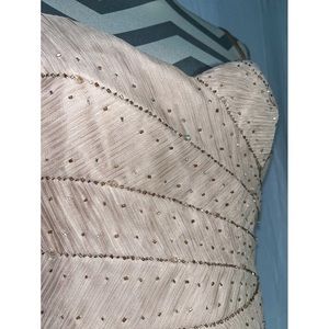 Vintage champagne formal dress